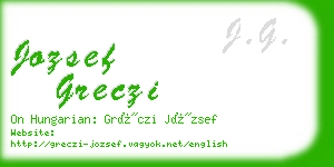 jozsef greczi business card